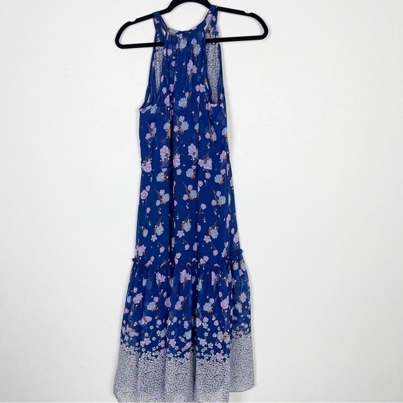 Misa Los Angeles Frederika Floral Tassel Midi Dress Blue Casual Flowy Summer - Picture 5 of 7
